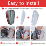 Half Face Gas Mask Respirator Facepiece Spray Painting 6200 Respirator Safety Protector