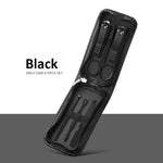 6-9 Pcs Manicure Set With Leather Case Professional Foot And Face Care Tool Kits Stainless Steel Nail Clipper Sets Gift