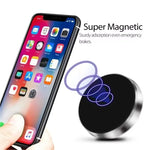 Universal Magnetic Car Mini Phone Holder Magnet Mount Stick Dashboard Wall Cell Bracket For Magsafe iPhone 16-12 Samsung Xiaomi