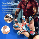 Finger Trainer Five Finger Rehabilitation Device Wrist Therapy Tool Silicone Grip Strength Enhancer Hand Grip Extender