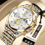 Waterproof Multifunctional Trendy High-end Luminous Men's Quartz Watch