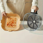 50/100Pcs Air Fryer Disposable Paper Non-Stick Airfryer Baking Papers Round Air-Fryer Paper Liners Paper Kitchen Accessories