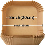 50/100Pcs Air Fryer Disposable Paper Non-Stick Airfryer Baking Papers Round Air-Fryer Paper Liners Paper Kitchen Accessories