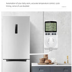 EU/US/FR Thermostat Timer Socket Digital Temperature Controller Socket Outlet With Timer Switch Sensor Probe Heating Cooling