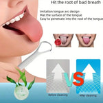 Non-slip Handle Tongue Scraper Portable Single Layer Tongue Scraper Reusable Stainless Steel Oral Mouth Brush Case Tongue Clean